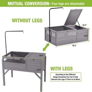 Kaplumbağa büyük muhafaza Habitat ahşap kaplumbağa evi küçük hayvanlar için sürüngen kafesi - Product Image 2