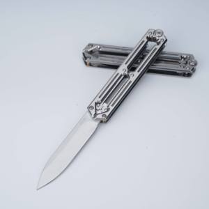 <strong>Butterfly</strong> <strong>Trainer</strong> <strong>Knife</strong> 420 Sharp Blade DIY Multi-Functional Folding Practice Camping Utility <strong>Knife</strong> - Product Image 2