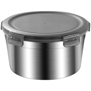 304 Stainless Steel Food <b>Storage</b> <b>Container</b> Round With Lid For Travel And Refrigerator Use - Product Image 5