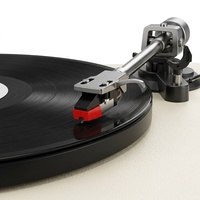 UDREAMER Convertisseur audio RCA professionnel rétro blanc personnalisé avec bras de lecture sans fil 3 vitesses en aluminium