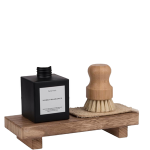Modern Sustainable Single Tier Wooden Grain Storage Jar with Transparent Board 18L Capacity for Kitchen Oatmeal and <b>Cereals</b> - Product Image 1