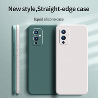 Étui de téléphone portable de luxe en silicone liquide de haute qualité, coloré, écologique, antichoc pour OnePlus 9