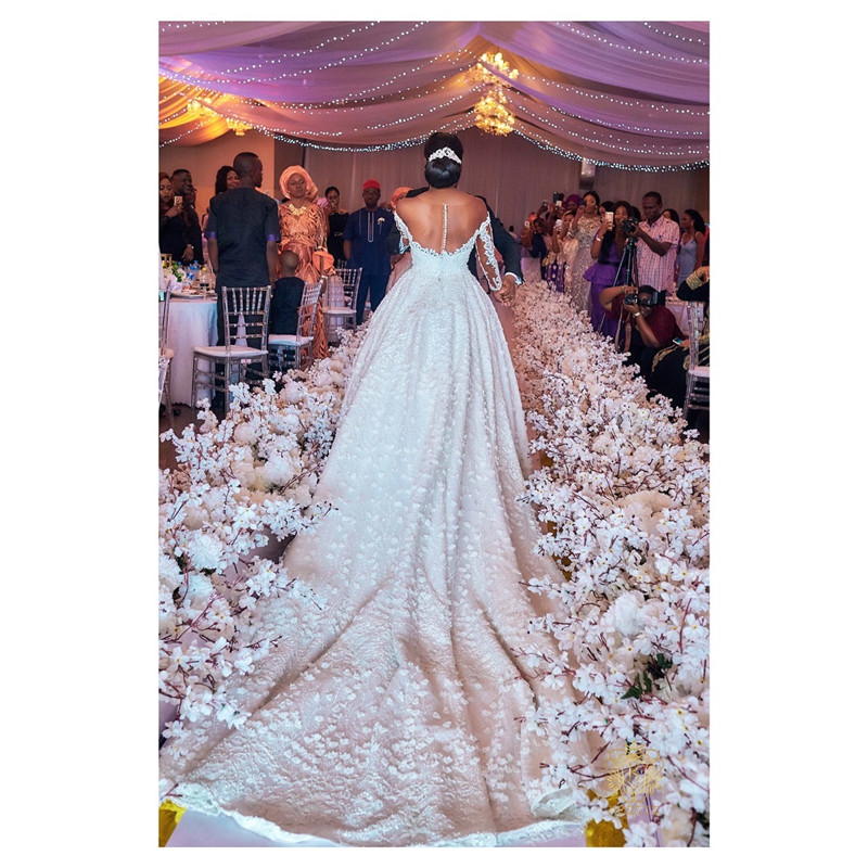 Luxury Illusion Top Wedding Dress - Black Women's Gown Luxury Illusion Top Wedding Dress - Black Women's Gown