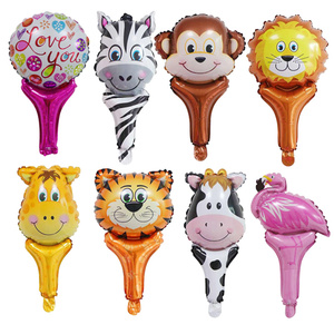 Bán Buôn Mini Động Vật Cầm Tay Phim Hoạt Hình Dính Lá Bóng Bay Động Vật Của Đầu Cho Tổ Chức Sự Kiện Đảng Trang Trí Quà Tặng Trẻ Em Đồ Chơi - Product Image 2