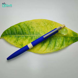 Stylo à bille en bois de bambou écologique 2026, personnalisé, revêtement en caoutchouc, toucher doux, pour la promotion - Product Image 4