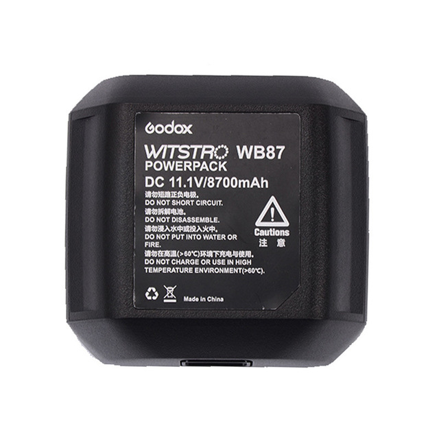 Godox Li-Ion Battery Backup WB87B for Godox Outdoor Outdoor Studio Camera Flash AD600 AD600BM Li-ion Battery for Godox Flash