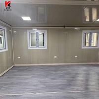 Maison de luxe préfabriquée en acier galvanisé étanche de 20 pieds et 40 pieds, fabriquée en Chine, extensible, type conteneur, pour bureau ou habitation