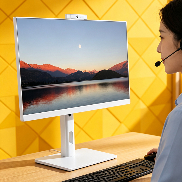 23.8 Inch Business All in One PC Core I5 16GB 512GB SSD Desktop Computer Monoblock Support Windows 11 Pro