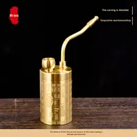 Tuyau d'eau et pot en cuivre pur filtre à double usage en laiton sac de tasse de filtre à main sec filtre de tuyau de gourde en métal pour hommes à quatre usages