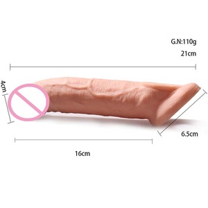 Manchon de pénis réaliste en silicone réutilisable, manchon de pénis en TPE, dragon, manchon de pénis sexy, <span class=keywords><strong>invisible</strong></span>, préservatif nu - Product Image 3