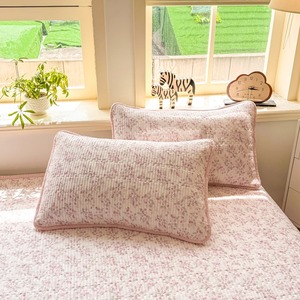 Juego de Tres Piezas de Cubrecama Acolchado de Doble Capa con Relleno de Algodón Chiffon, Diseño Simple con Costuras, para el Hogar, para Todas las Estaciones - Product Image 5