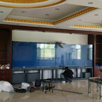 Grand aquarium en acrylique, grand aquarium en acrylique pour eau salée, grand aquarium mondial, centre commercial, restaurant, aquarium d'eau de mer