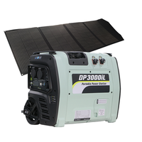 Onduleur de générateur hybride éolien solaire portable 3kva 220V 3000W Lifepo4 centrale électrique contrôlée par application avec batterie externe