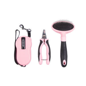 Nouveau produit pour animaux de compagnie Laisse de chien rétractable Coupe-ongles pour chien Kit de toilettage pour animaux de compagnie 3 en 1 Brosse de toilettage - Product Image 6