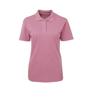 Polo pour femme en mélange de coton à blocs de couleur, avec empiècements contrastants, manches courtes, style décontracté moderne, coupe confortable - Product Image 1