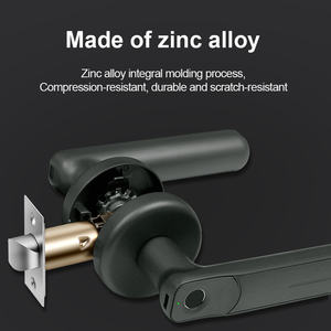 एकल संभाल फिंगरप्रिंट तरल प्रदर्शन ताला फिंगरप्रिंट/यांत्रिक कुंजी के साथ अनलॉक आवाज शीघ्र स्मार्ट deadbolt दरवाज़ा बंद - Product Image 4