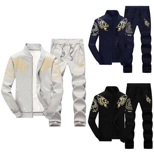 2023 vente en gros OEM élégant ajusté survêtements survêtement fermeture éclair à capuche Jogging hommes survêtement survêtement haute qualité hommes survêtement - Product Image 1