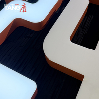Panneaux LED personnalisés en acrylique anti-UV avec film 3M sans bordure en acier inoxydable, étanches IP65 pour la décoration de bars et la publicité extérieure