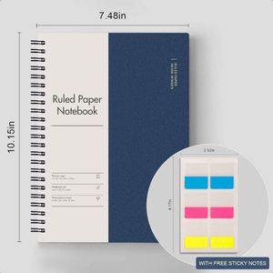 Libreta de Direcciones A3 de Cuero Grueso con Espiral y 80 Hojas para Mujeres y Hombres, Artículos Promocionales para el Trabajo y la Escuela - Product Image 2