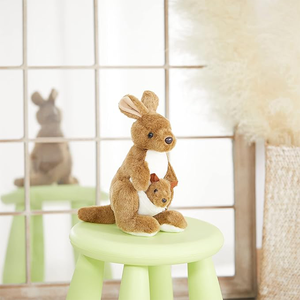 <span class=keywords><strong>Canguro</strong></span> Marrone <span class=keywords><strong>di</strong></span> <span class=keywords><strong>Peluche</strong></span> con Cucciolo, Giocattolo Morbido per Bambini, Regalo <span class=keywords><strong>di</strong></span> Compleanno, Simulazione Realistica - Product Image 2