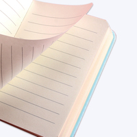Benutzer definiertes Logo Pu Leder A6 A7 Kleines süßes Kawaii Tiny Mini Hardcover Pocket Notebook