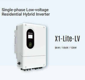 Onduleur Solaire Hybride <span class=keywords><strong>12kW</strong></span> Monophasé 10kW 8kW <span class=keywords><strong>SolaX</strong></span> X1 IP65 Basse Tension 3 MPPTs Générateur Parallèle Onduleur de Stockage d'Énergie - Product Image 2