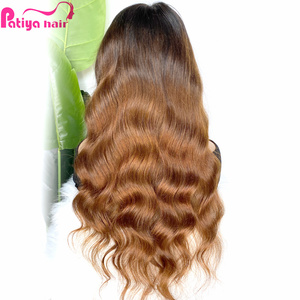 Beauty Supply Store Productos para el cabello Venta al por mayor Ombre 1b/30 Peluca con malla frontal Cuerpo ondulado Dos tonos Color 1b/30 Pelucas de cabello humano peruano - Product Image 5