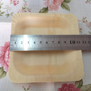 230mm Square <strong>Plate</strong> 9 Inch Customizable <strong>Size</strong> Biodegradable Disposable Wooden <strong>Plate</strong> Compostable Birthday Cake <strong>Plate</strong> - Product Image 6