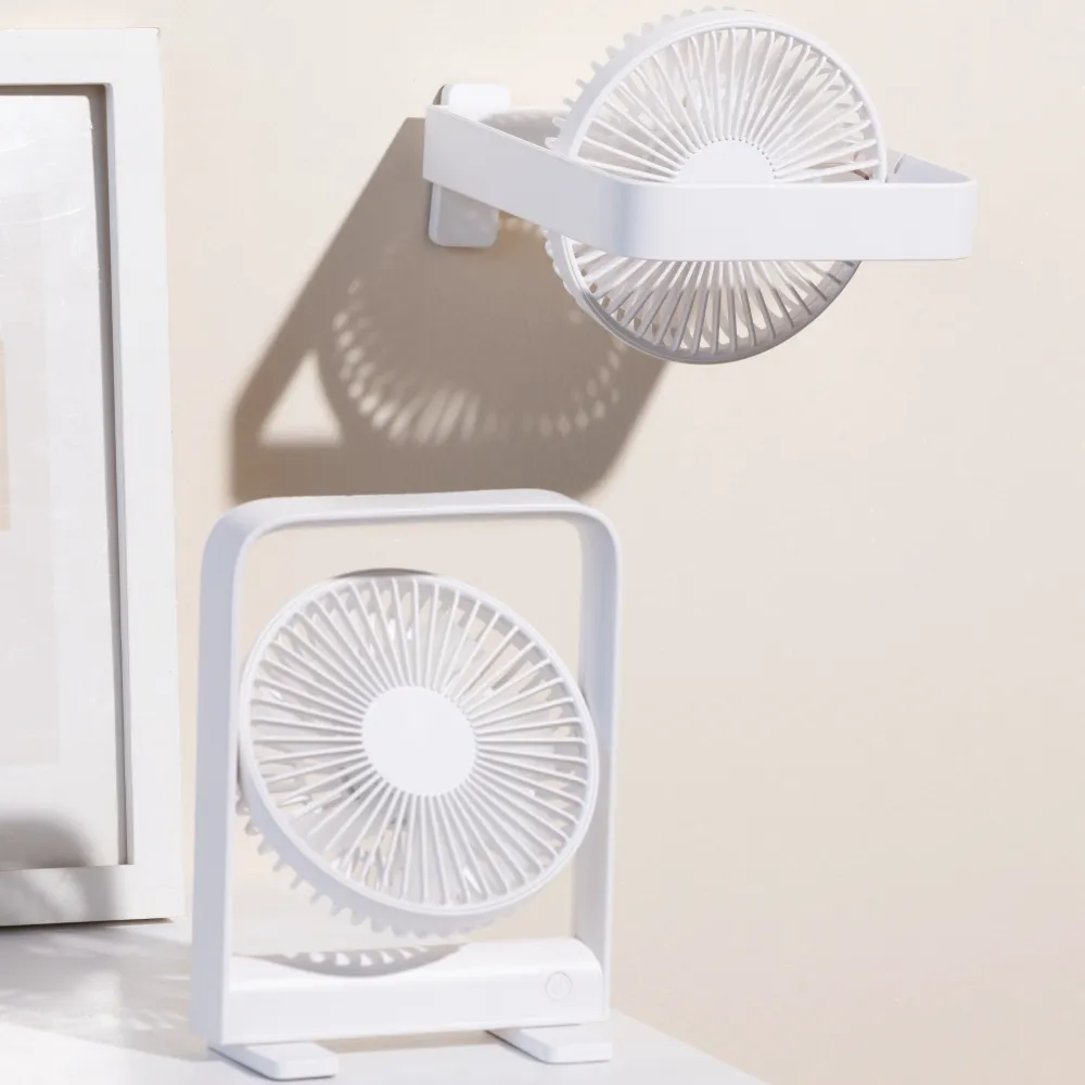 Rechargeable Magnetic Mini Fan | Portable and Adjustable Desk Top Table Fan for Office