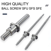 Sekrup bola CNC kustom kecepatan tinggi dan presisi tinggi SFU1604 SFU1605 SFU1610 SFE1616 SFS1620 dengan komponen inti bantalan