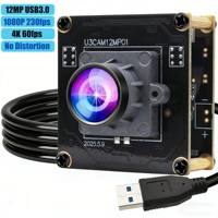 Módulo de Cámara USB3.0 de Alta Velocidad IMX577, Placa de Cámara Web de 12MP, 4K 60fps, 1080P 230fps, 88 °   Gran Angular Sin Distorsión, Conexión Plug and Play