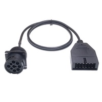 Câble adaptateur de diagnostic automobile 12 broches vers OBD OBD2 OBDII J1939 9 broches DLC 16 broches pour GM Daewoo