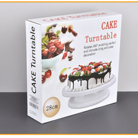11 Zoll rotierender Kuchen-Plattenspieler dreht sich reibungslos drehender Kuchenst änder Kuchen-Dekorations set Displayst änder Backwerk zeuge Zubehör