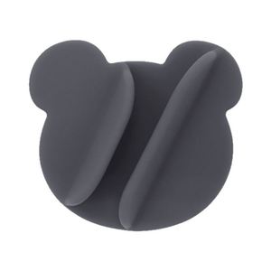 Universal Silicone <b>Bear</b> Lip Balm Holder Stick-on Phone Case Pocket Portable Lipstick Clip Cell Phone Stand Organizer - Product Image 3