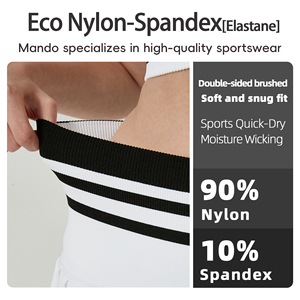 Ensemble de 2 pièces haut de gamme pour femmes, composé d'un débardeur court et d'une jupe à rayures contrastées, idéal pour le tennis, le golf, le badminton et les sports de plein air - Product Image 5