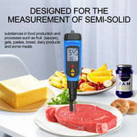 PH-mètre à pénétration numérique Acidimètre testeur de pH semi-solide pour pâte viande légumes fruits Sauces mesure de la température OEM
