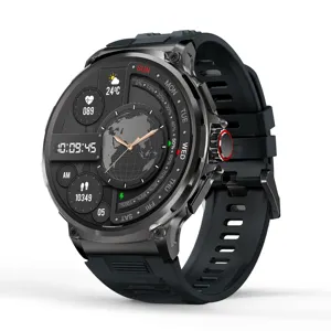China Fabrikant Groothandel Groot Scherm Heren Rts Ip68 Waterdicht Bt Call Smartwatch Full Touch Sport Fitness Rond Smartwatch
