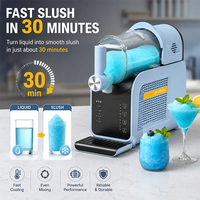 Machine à glace automatique électrique pour usage domestique et fêtes, affichage de la température, nettoyage automatique, production rapide de glace en 30 minutes