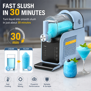 Machine à slush pour usage domestique et fêtes, avec affichage de la température, nettoyage automatique et production rapide de slush en 30 minutes - Product Image 4