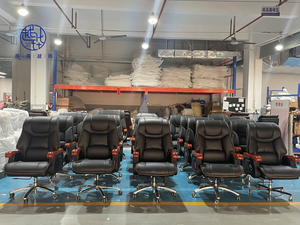 Poltrona Direzionale Classica di Lusso 2025 Nuova in Vera Pelle, Sedia da Ufficio Reclinabile per il Tempo Libero, Poltrona Presidenziale di Alta Gamma - Product Image 2