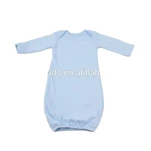 Baby Girls Boys 2Pack Cotton Sleeper Gown Newborn洗礼ガウンとHat Set新生児用品一式Romper Coming Home Outfit