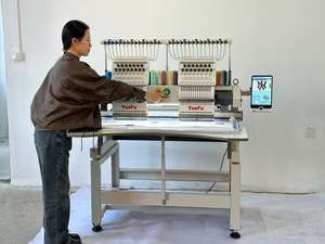 Máquina de Bordar Computarizada de 2 Cabezales y 15 Agujas con Certificación CE para Fábricas de Camisetas en EE. UU. - Product Image 6