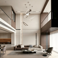 Grande Villa Modulaire Préfabriquée Moderne et Minimaliste, Construction en Acier Léger, Chambre et Salle de Bain, Marque KT, Garantie 5 Ans
