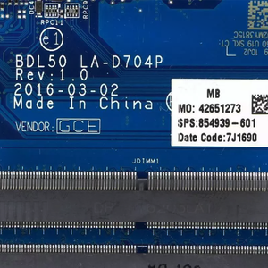 Für HP Pavilion 15-AY 15-AY039WM Motherboard i3-6100U LA-D704P 854939-601 - Product Image 5