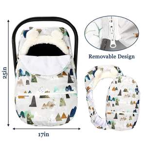 Housse universelle d'hiver pour siège de voiture, anti-pluie et anti-neige avec fermetures à glissière et bord élastique pour la literie des nourrissons - Product Image 5