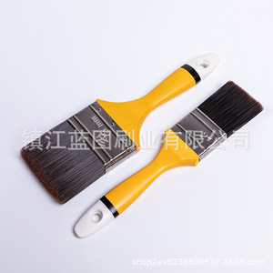 Pincel con mango amarillo, cerdas de fibra química, 18-26 mm, herramienta de limpieza y pintura LTR642 - Product Image 3