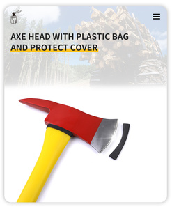 <span class=keywords><strong>3.5lb</strong></span> thép carbon cao thả rèn màu đỏ sơn lửa lính cứu hỏa sợi thủy tinh đầu rìu - Product Image 4