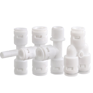 Direct Drinking Water <b>Machine</b> Clipless Connector 2/3/4 Point Tee for RV <b>Car</b> White Quick Connector for Water Filter Parts - Product Image 3
