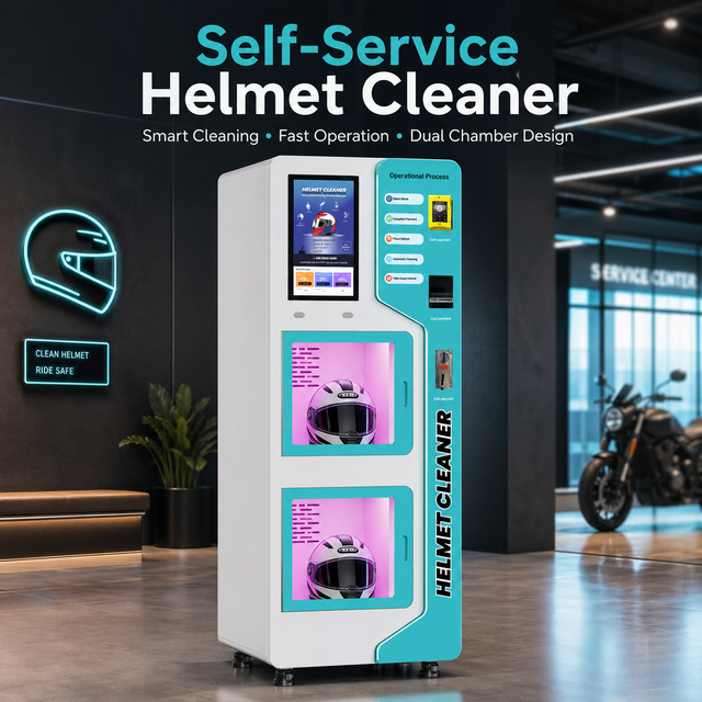Good Selling Motorcycle Helmet Vending Cleaning Machine Smart Helmet Cleaning Machine
