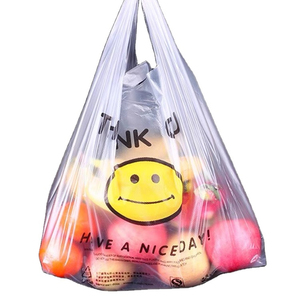 Custom Manufacture Hot Sale PE <b>Biodegradable</b> T-Shirt Shopping Bag for Supermarket Fruits <b>Packaging</b> - Product Image 1